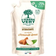 L'Arbre Vert Bien Etre - Recharge crème lavante mains amande douce bio 300ml