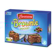 Brossard le mini brownie chocolat au lait x8 240g