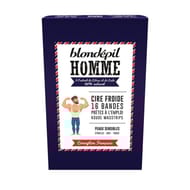 Blondépil 16 bandes de cire froide pour homme