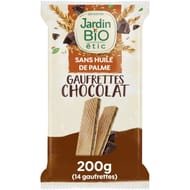 Jardin bio étic fine gaufrette chocolat bio étui de 200g