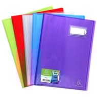Exacompta protège document 200 vues polypro transparant crystal colours