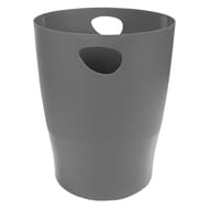 Exacompta corbeille à papier polypro opaque gris souris deco glossy