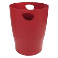 Exacompta corbeille à papier polypro opaque rouge carmin deco glossy exacompta