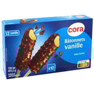 Cora bâtonnets vanille 12x60ml 451g