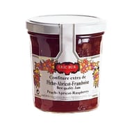 Eric Bur confiture pêche/abricot/framboise 370g