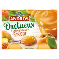 Andros onctueux spécialité d'abricots et de pêches 4x97g