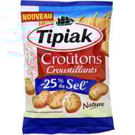 Tipiak croutons natures - 25% sel 80g