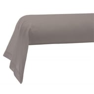 Taie de traversin 85x185 "uni 57 fils taupe"