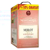 Merlot Rosé Montmirel 12% Vol.5.5l + 10% offerts