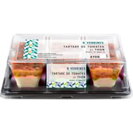 Verrines tartare de tomates et thon 45gx6