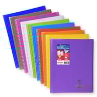 Clairefontaine cahier koverbook avec rabat petits carreaux carreaux 24x32cm 160 pages