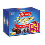Brossard mini brownie chocolat pépites x8 lot de 2 480g