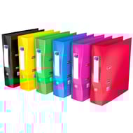 Oxford classeur levier a4 maxi school life carte pellicule dos ergo 90mm