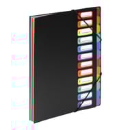 Viquel trieur 12 positions a soufflets rainbow class 118967 05
