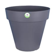 Riviera bac soleilla rond 25 cm gris paillet