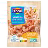 Escal queues de crevettes cuites décortiquées ASC 300g