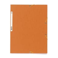 Exacompta chemise à élastiques 3 rabats carte lustrée orange