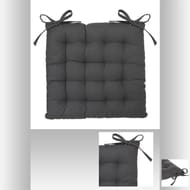 Galette chaise 38x38cm gris foncé
