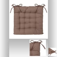 Galette chaise 38x38cm taupe