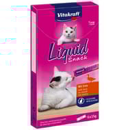 Vitakraft liquide snack canard + beta - glucanes pour chat 6 x15 g - 90g