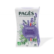 Pages infusion bio thym lavande romarin x20s 30g