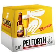 Pelforth blonde pack 12x25cl 5.80%vol