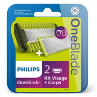 Philips QP620/50-Oneblade visage et corps lames x2