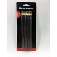 Lot de 12 crayons graphite tailles sans gomme