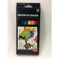 12 crayons de couleur