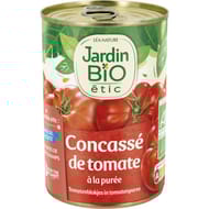 Jardin bio etic concassé de tomate morceaux bio 400g