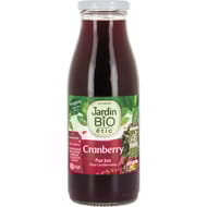 Jardin bio etic pur jus de cranberry bio bouteille de verre 50cl