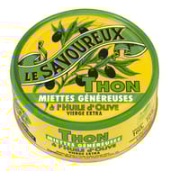 Le savoureux miettes généreuse de thon à l'huile d'olive vierge extra 160g 1/5
