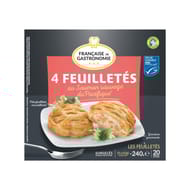 Française de Gastronomie 4 feuilletés au saumon MSC 240g