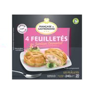 Française de Gastronomie 4 feuilletés au jambon emmental 240g