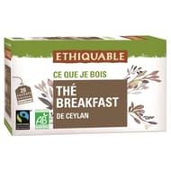 Ethiquable thé breakfast de Ceylan bio 36g