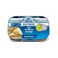 Balthor foie de morue goût fumé 123g
