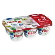 Rians faisselle 0% 4x100g +2 offertes