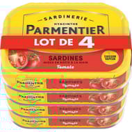 Parmentier sardines tomate 135g lot de 4