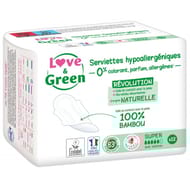 Love & green serviettes super naturelles 0% x12