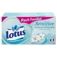 Lotus mouchoirs boite sensitive format familial x110