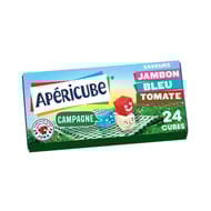 Apéricube jambon bleu tomate 24 cubes 125 g