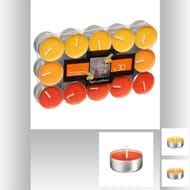 Lot de 30 bougies chauffe-plat parfum fruit tropical