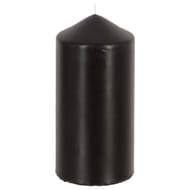 Bougie ronde coloris noir