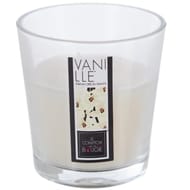 Bougie verre parfum vanille 90g