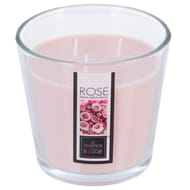 Bougie verre parfum rose 500g