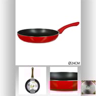 Poêle 24 cm essentielle rouge induction