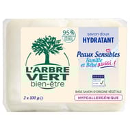 L'Arbre Vert Bien Etre - savon peaux sensibles 2x100g