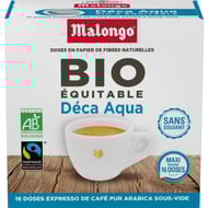 Malongo deca aqua bio 16 doses 104g