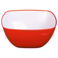 Saladier square rouge 19 cm