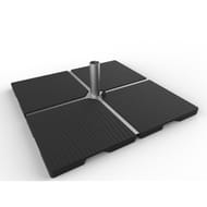 Eda Lest béton 22 kg env. Pour mat déporté décor gougedim 49.5x49x5cm
